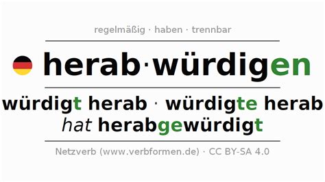 deutsch konjugation|Netzverb Wörterbuch